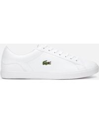 lacoste shoes white and gold