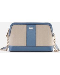 DKNY - Bryant Dome Faux Leather Cross Body Bag - Lyst