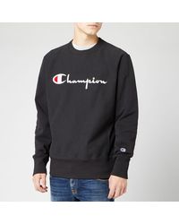 black crew neck champion