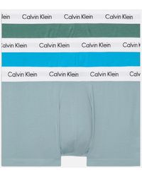 Calvin Klein - 3-pack Low Rise Cotton-blend Trunks - Lyst