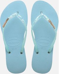 Womens Shoes Flats and flat shoes Sandals and flip-flops Havaianas Slim Paisage Macaroon Pink 41/42 Save 20% 
