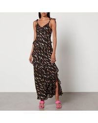 Never Fully Dressed - Faro Jacquard-Crepon Maxi Dress - Lyst