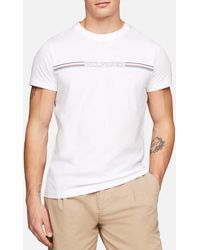 Tommy Hilfiger - Striped Slim Fit Cotton T-shirt - Lyst