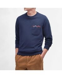 Barbour - Goswick Pocket Cotton-jersey Sweatshirt - Lyst