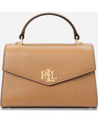 Ralph Lauren - Farrah Leather Small Satchel - Lyst