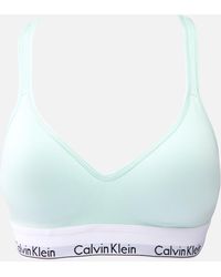 Calvin Klein - Modern Lift Cotton-Blend Bralette - Lyst