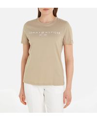 Tommy Hilfiger - Logo Cotton T-shirt - Lyst