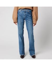 Free People Laurel Canyon Flare Jeans - Blue