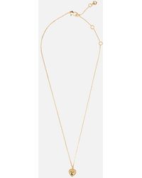 Kate Spade - Heart Of Gold Gold-tone Pendant Necklace - Lyst