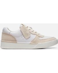 Clarks - Craftcup Leather And Suede Trainers - Lyst