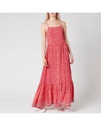 tommy hilfiger tiered maxi dress