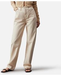 Calvin Klein - High Rise Straight Hammerloop Jean - Lyst