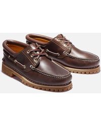 Timberland - Authentic Leather Boat Shoes - Lyst