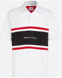 Tommy Hilfiger - Colourblock Cotton-jersey Rugby Top - Lyst
