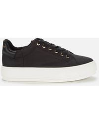 kurt geiger laney black trim trainers