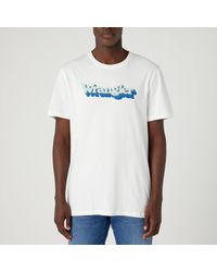 Wrangler - Contrast Graphic Cotton T-shirt - Lyst