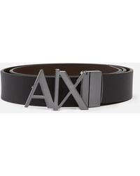 Armani Exchange Ax Buckle Belt - Black