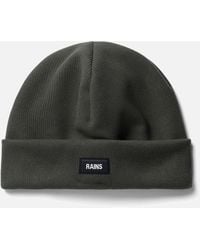 Rains - Rib-knit Fleece-lined Beanie - Lyst