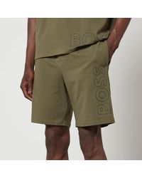 BOSS - Identity Cotton Lounge Shorts - Lyst