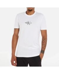 Calvin Klein - Logo Cotton T-shirt - Lyst