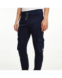 Blue for Men Mens Clothing Trousers Slacks and Chinos Casual trousers and trousers Entre Amis Flannel Trouser in Dark Blue 