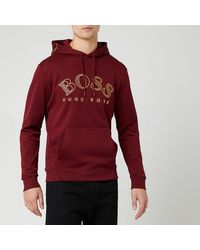 red boss hoodie