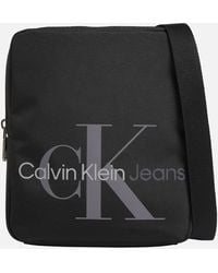 Calvin Klein Sport Essentials Canvas Shoulder Bag - Black