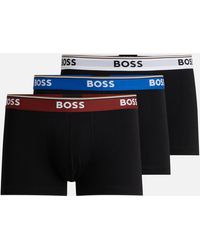 BOSS - 3-pack Power Stretch Cotton Boxer Trunks - Lyst