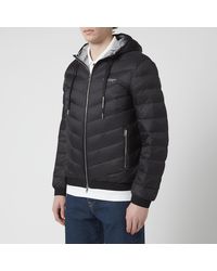 Armani Exchange - Nylon Down Hooded Padded Jacket - Lyst