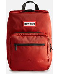 HUNTER Nylon Pioneer Large Topclip Backpack - Red