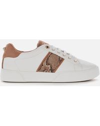 dune elsie leopard trainers