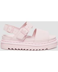 dr martens voss sandals pink