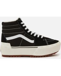 Vans - Suede/canvas Sk8-hi Stacked Shoes - Lyst