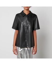 Never Fully Dressed - Vegan Leather Lizzie Shirt - Lyst