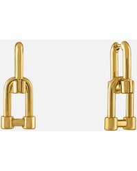 OMA THE LABEL - The Zoë Cylinder Drop 18 Karat Gold-plated Earrings - Lyst