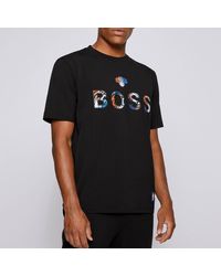 BOSS by HUGO BOSS X Nba Knicks Crewneck T-shirt - Black