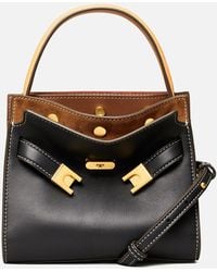 Tory Burch - Lee Radziwill Petite Leather Double Bag - Lyst