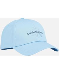 Calvin Klein - Logo-embroidered Cotton-twill Cap - Lyst