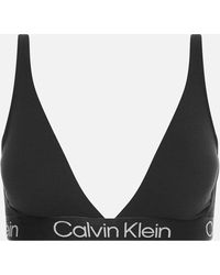 Calvin Klein Modern Structure Triangle Bra - Black