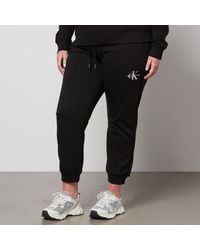 Calvin Klein - Plus Cotton-blend Jersey Jogging Bottoms - Lyst