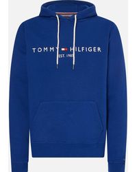 Tommy Hilfiger Logo hoodie Mw0Mw11599 C7L - Blau