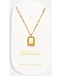 Katie Loxton - Optimism Spinning Amulet 18-karat Gold-plated Necklace - Lyst