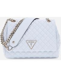Guess - Rianee Quilt Convertible Faux Leather Cross Body Bag - Lyst