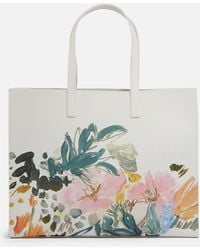 Ted Baker - Meadcon Painted Meadow Large Icon Faux Leather Bag - Lyst