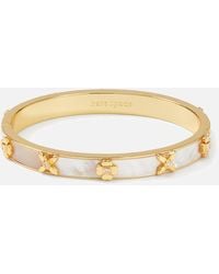 Kate Spade - Heritage Bloom Gold-plated Bangle - Lyst