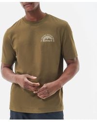 Barbour - Haydock Organic-cotton T-shirt - Lyst