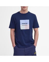 Barbour - Triptych Graphic Cotton-jersey T-shirt - Lyst