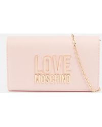 Love Moschino - Borsa Smart Daily Faux Leather Printed Bag - Lyst