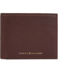 Tommy Hilfiger Logo-Detailed Leather Wallet - Braun