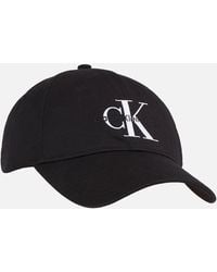 Calvin Klein - Monogram Logo Cotton Cap - Lyst